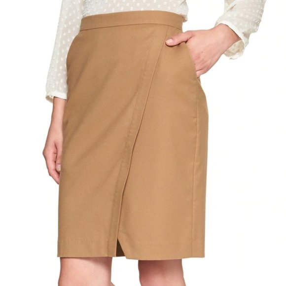 Banana Republic Wrap-Style Pencil Skirt - Picture 1 of 8